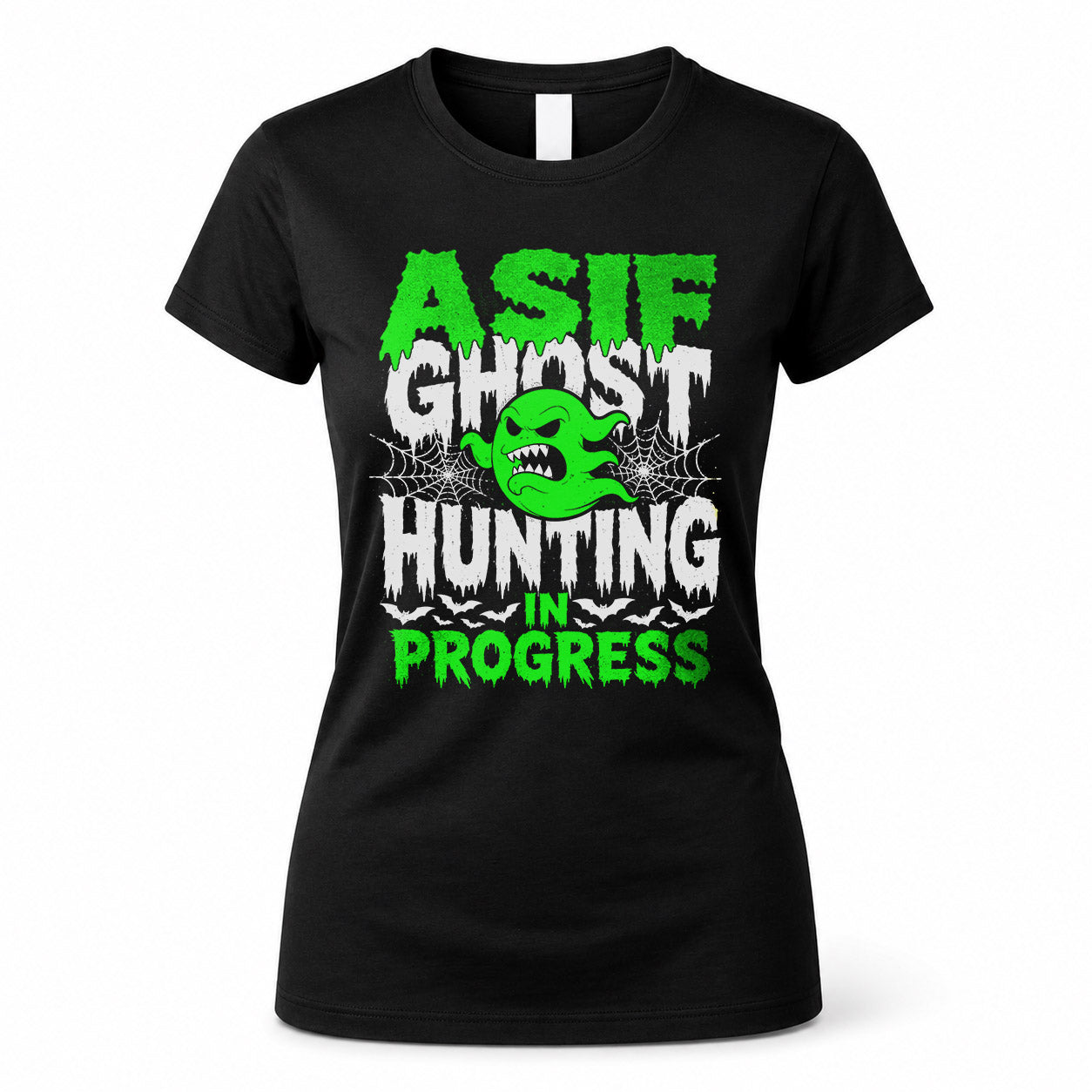 ASIF HW22-K06-109 - NAME Ghost Hunting In Progress Personalized Halloween Shirt