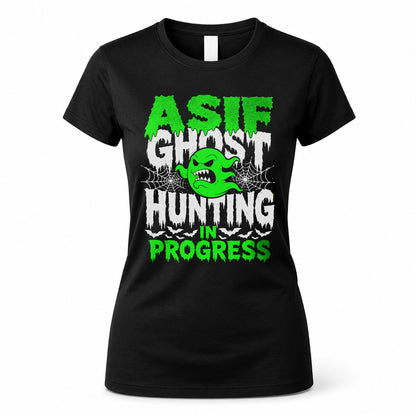 ASIF HW22-K06-109 - NAME Ghost Hunting In Progress Personalized Halloween Shirt