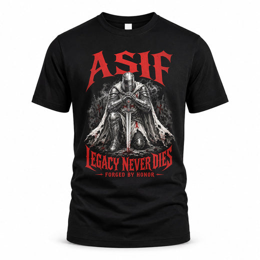 ASIF HS90-K04-109 - NAME Legacy Never Dies Forged By Honor Personalized Knight
