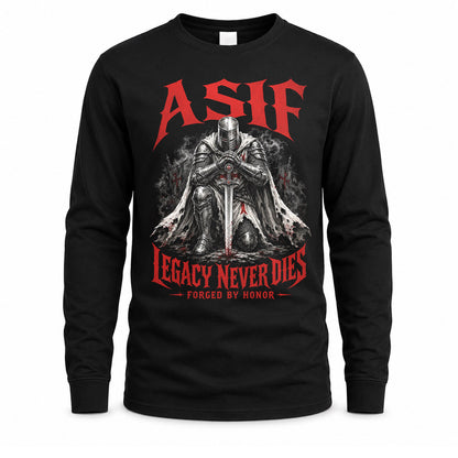 ASIF HS90-K04-109 - NAME Legacy Never Dies Forged By Honor Personalized Knight