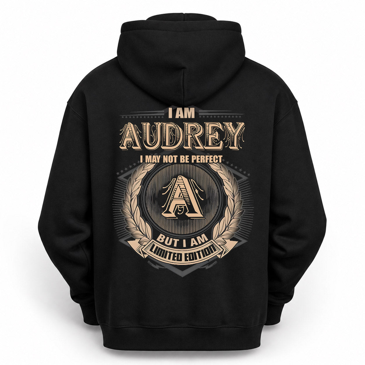 AUDREY PH55-T25-Personalized Name Quote Apparel “I Am NAME May Not Be Perfect But I Am Limited Edition”