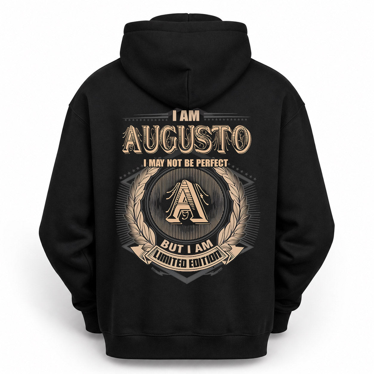 AUGUSTO PH55-T25-Personalized Name Quote Apparel “I Am NAME May Not Be Perfect But I Am Limited Edition”