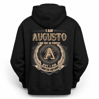 AUGUSTO PH55-T25-Personalized Name Quote Apparel “I Am NAME May Not Be Perfect But I Am Limited Edition”