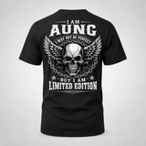 AUNG P01-K24-229 – Personalized Skull Graphic Apparel “I Am NAME I May Not Be Perfect But I Am Limited Edition”