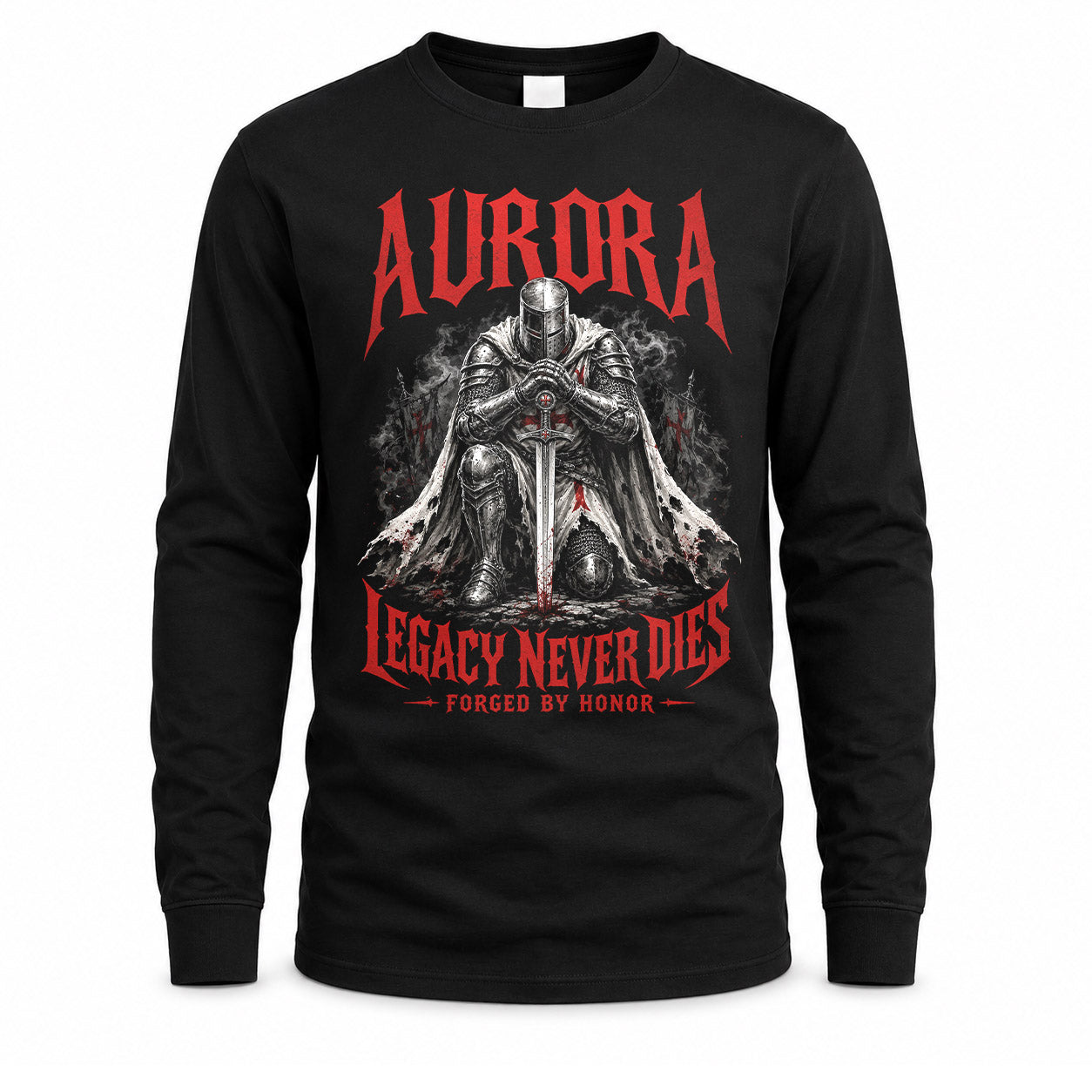 AURORA HS90-K04-109 - NAME Legacy Never Dies Forged By Honor Personalized Knight