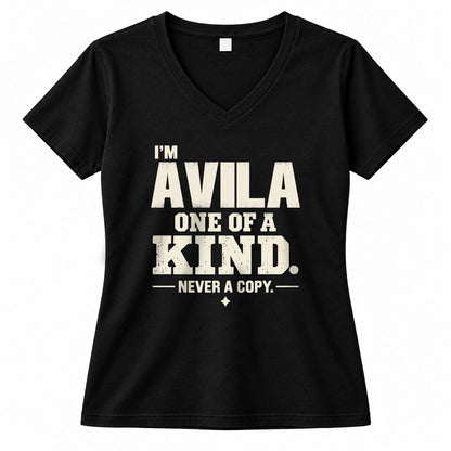 AVILA P6-K4-228 Personalized Funny Quote Apparel “I’m NAME – One of a Kind, Never a Copy”