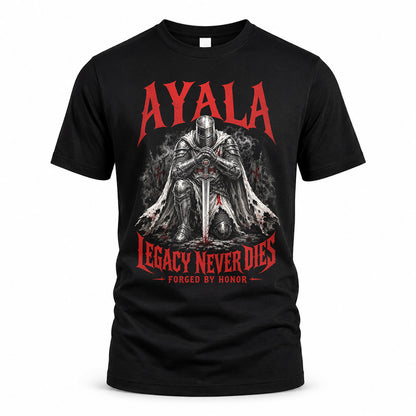 AYALA HS90-K04-109 - NAME Legacy Never Dies Forged By Honor Personalized Knight
