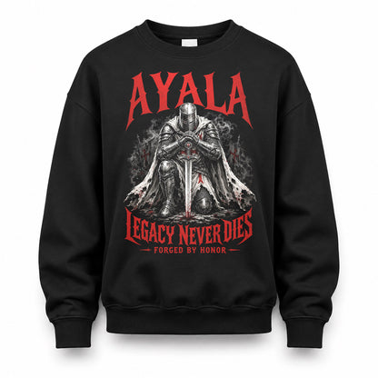 AYALA HS90-K04-109 - NAME Legacy Never Dies Forged By Honor Personalized Knight