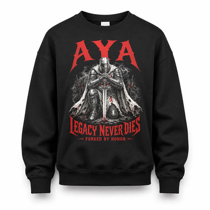 AYA HS90-K04-109 - NAME Legacy Never Dies Forged By Honor Personalized Knight