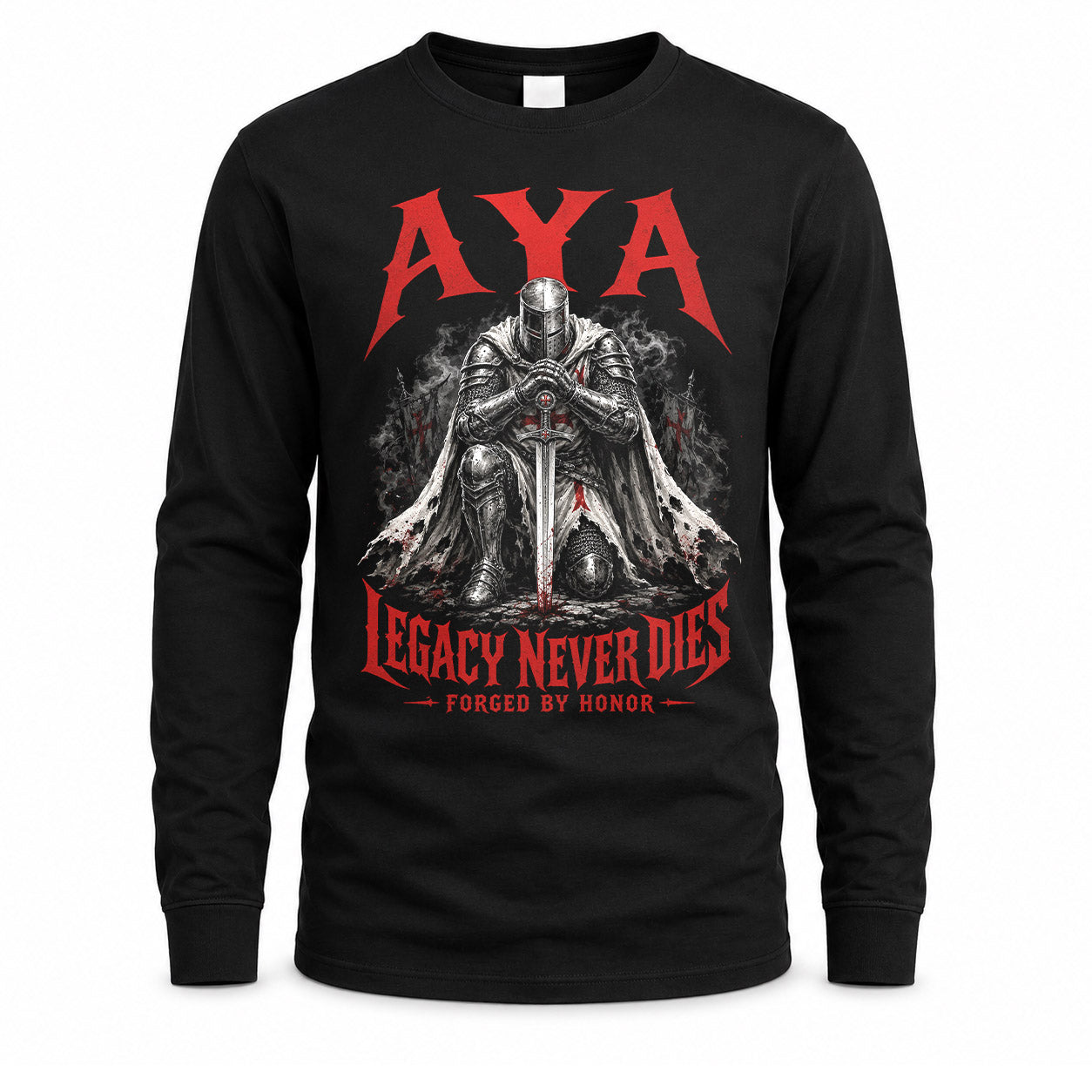AYA HS90-K04-109 - NAME Legacy Never Dies Forged By Honor Personalized Knight