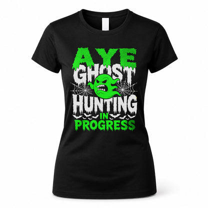 AYE HW22-K06-109 - NAME Ghost Hunting In Progress Personalized Halloween Shirt