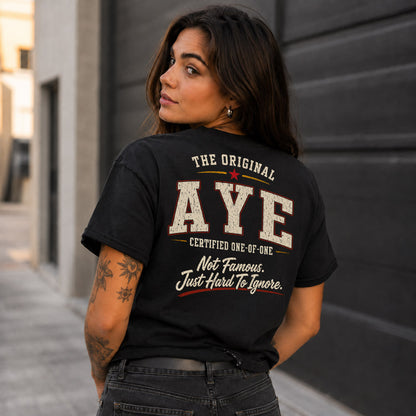 AYE W68-F2-168 – Personalized Original Issue Apparel “The Original NAME Certified One-of-One"