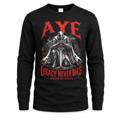 AYE HS90-K04-109 - NAME Legacy Never Dies Forged By Honor Personalized Knight