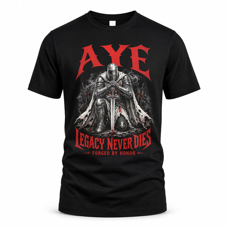 AYE HS90-K04-109 - NAME Legacy Never Dies Forged By Honor Personalized Knight