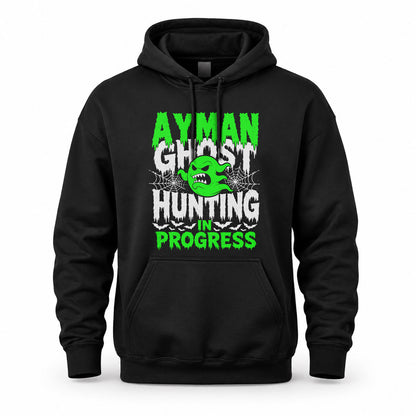 AYMAN HW22-K06-109 - NAME Ghost Hunting In Progress Personalized Halloween Shirt