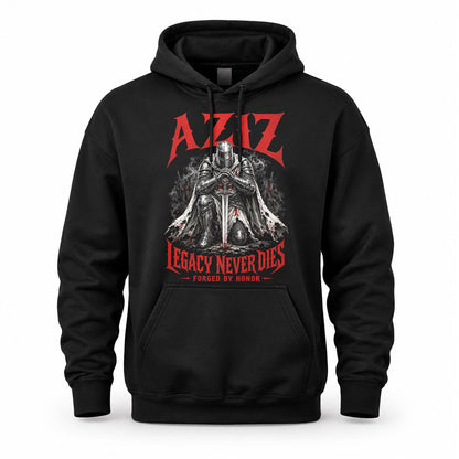 AZIZ HS90-K04-109 - NAME Legacy Never Dies Forged By Honor Personalized Knight