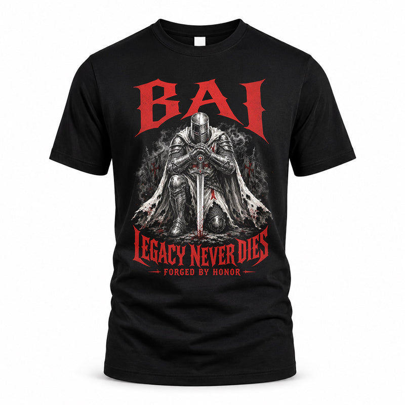 BAI HS90-K04-109 - NAME Legacy Never Dies Forged By Honor Personalized Knight