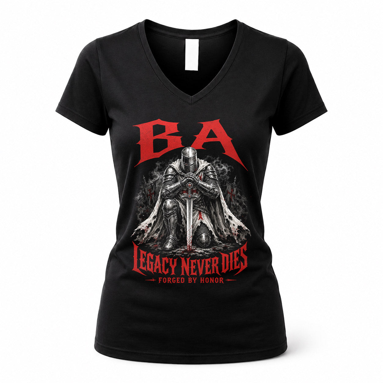 BA HS90-K04-109 - NAME Legacy Never Dies Forged By Honor Personalized Knight