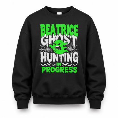 BEATRICE HW22-K06-109 - NAME Ghost Hunting In Progress Personalized Halloween Shirt