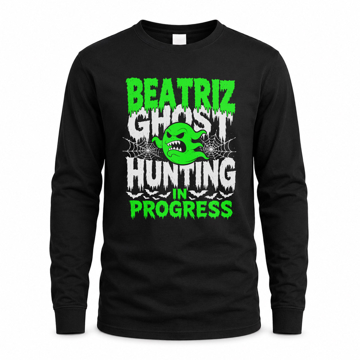 BEATRIZ HW22-K06-109 - NAME Ghost Hunting In Progress Personalized Halloween Shirt