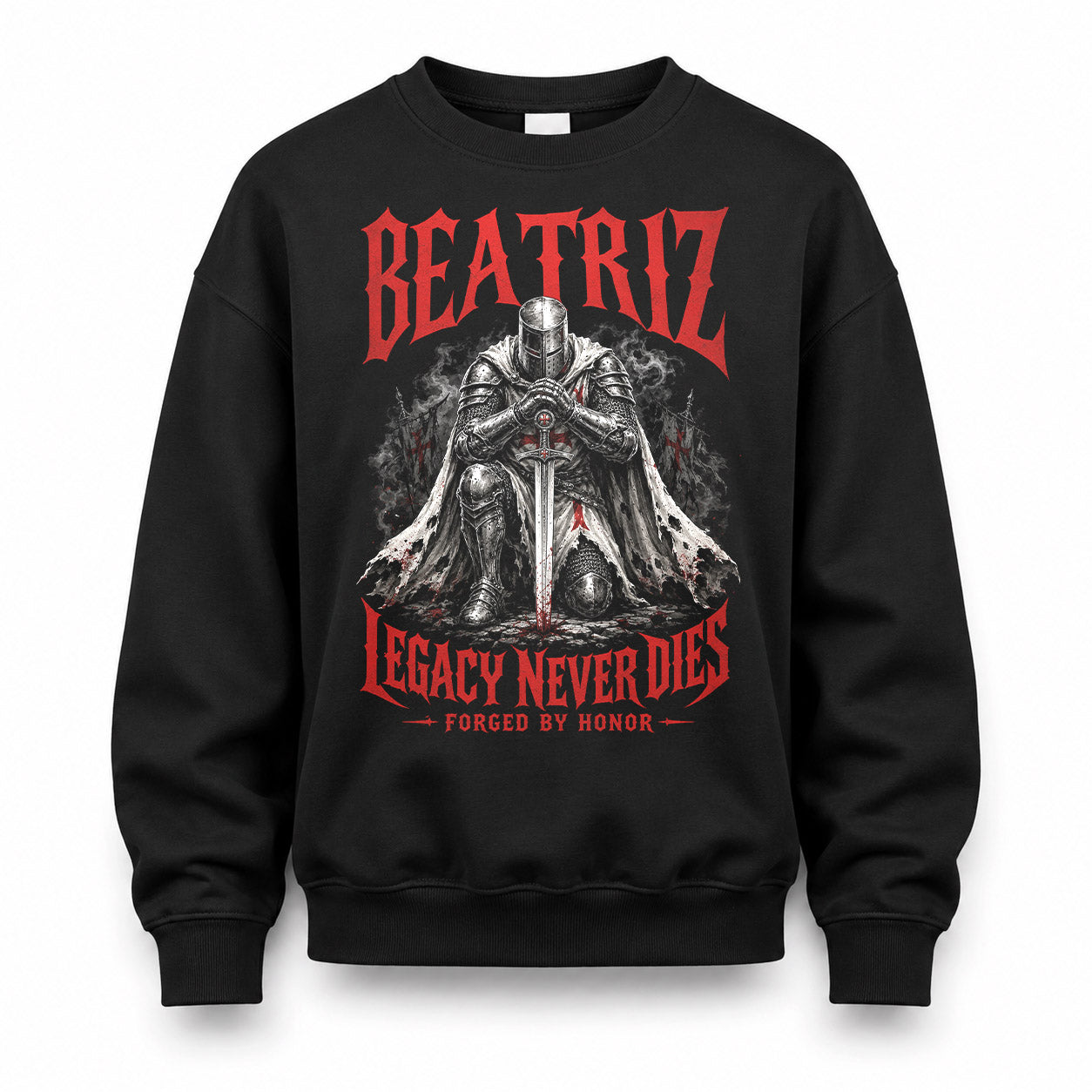 BEATRIZ HS90-K04-109 - NAME Legacy Never Dies Forged By Honor Personalized Knight