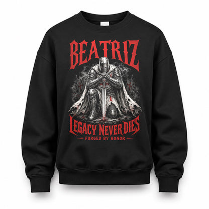 BEATRIZ HS90-K04-109 - NAME Legacy Never Dies Forged By Honor Personalized Knight
