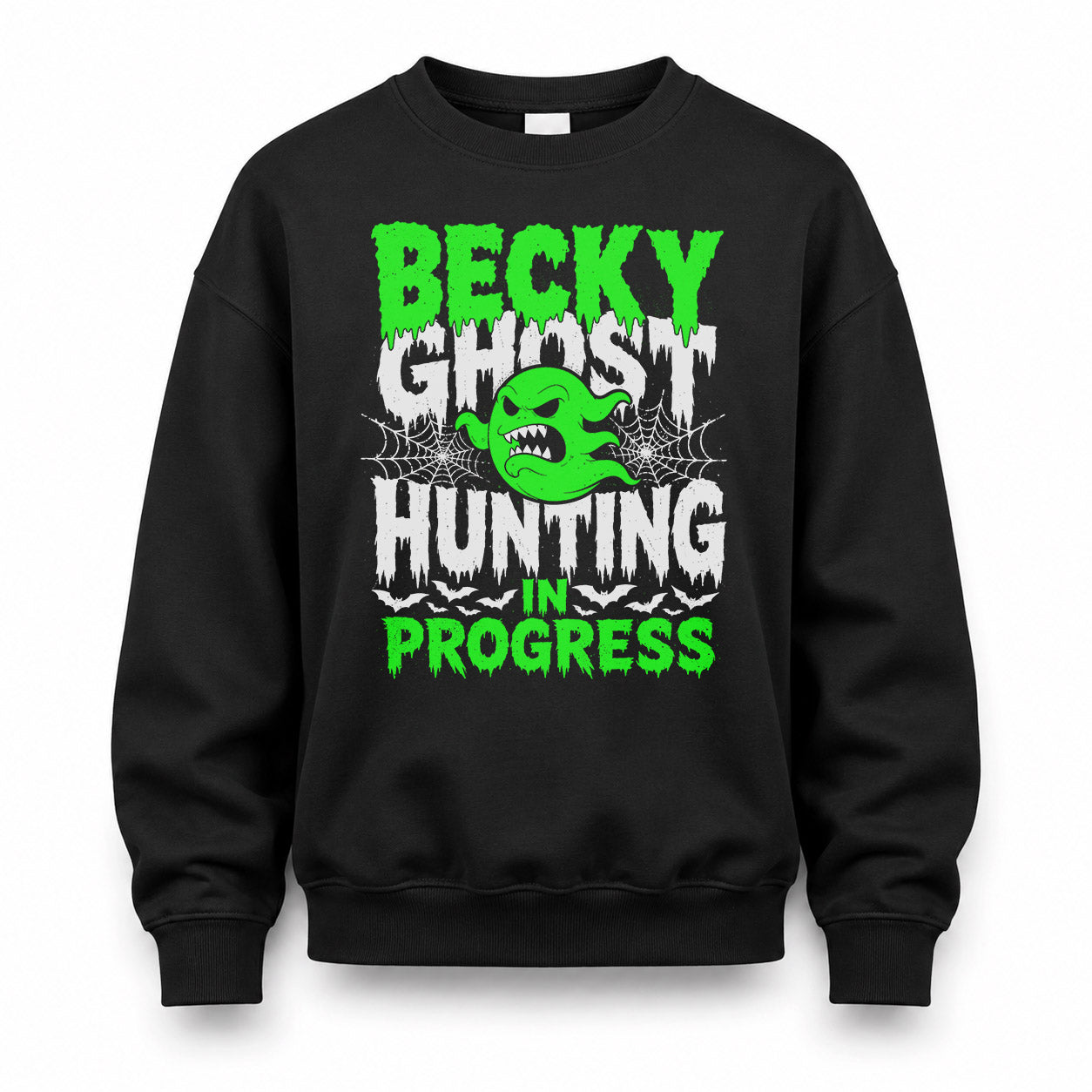 BECKY HW22-K06-109 - NAME Ghost Hunting In Progress Personalized Halloween Shirt