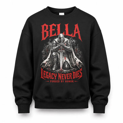 BELLA HS90-K04-109 - NAME Legacy Never Dies Forged By Honor Personalized Knight