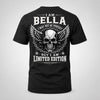BELLA P01-K24-229 – Personalized Skull Graphic Apparel “I Am NAME I May Not Be Perfect But I Am Limited Edition”