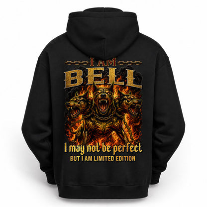 BELL MP88-F2-168–Personalized Bold Quote Apparel “I Am NAME I May Not Be Perfect But I Am Limited Edition