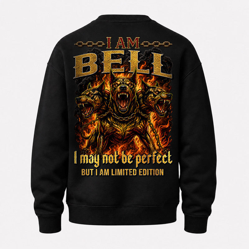 BELL MP88-F2-168–Personalized Bold Quote Apparel “I Am NAME I May Not Be Perfect But I Am Limited Edition