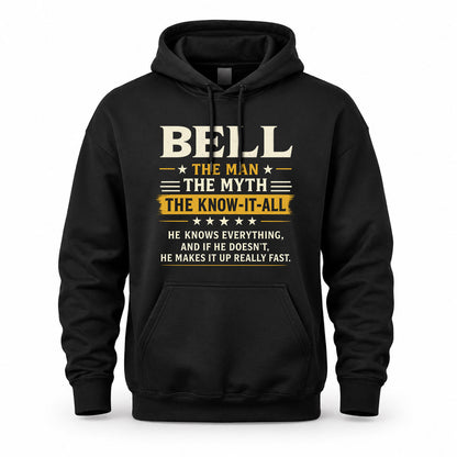 BELL TM90-K04-125 - NAME Legendary Know-It-All Personalized Funny Shirt