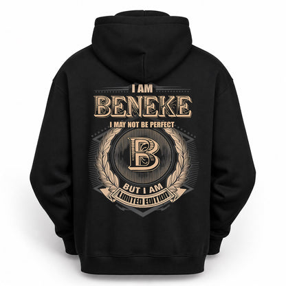 BENEKE PH55-T25-Personalized Name Quote Apparel “I Am NAME May Not Be Perfect But I Am Limited Edition”