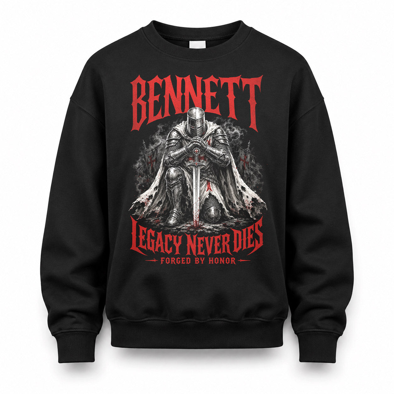 BENNETT HS90-K04-109 - NAME Legacy Never Dies Forged By Honor Personalized Knight