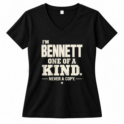 BENNETT P6-K4-228 Personalized Funny Quote Apparel “I’m NAME – One of a Kind, Never a Copy”