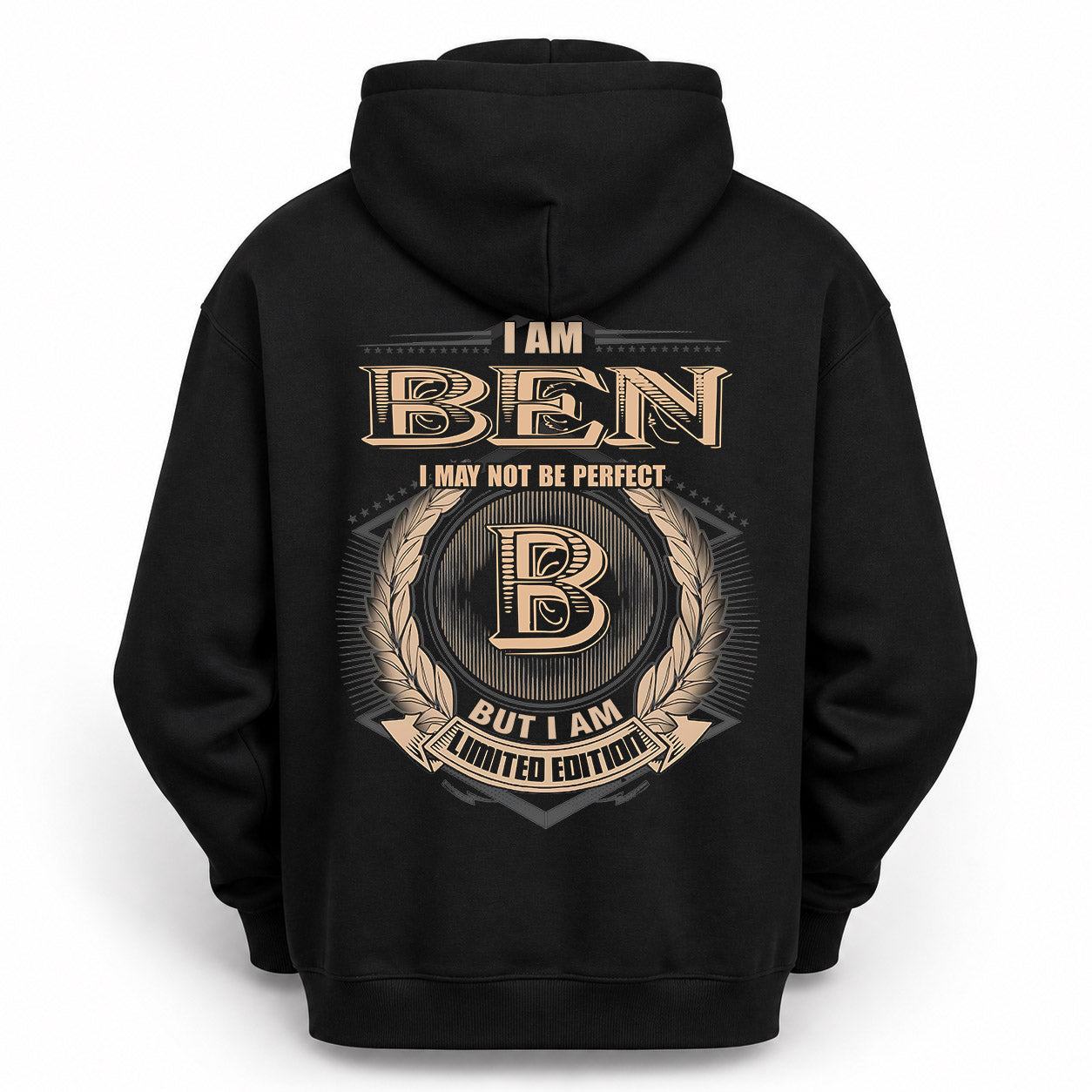 BEN PH55-T25-Personalized Name Quote Apparel “I Am NAME May Not Be Perfect But I Am Limited Edition”