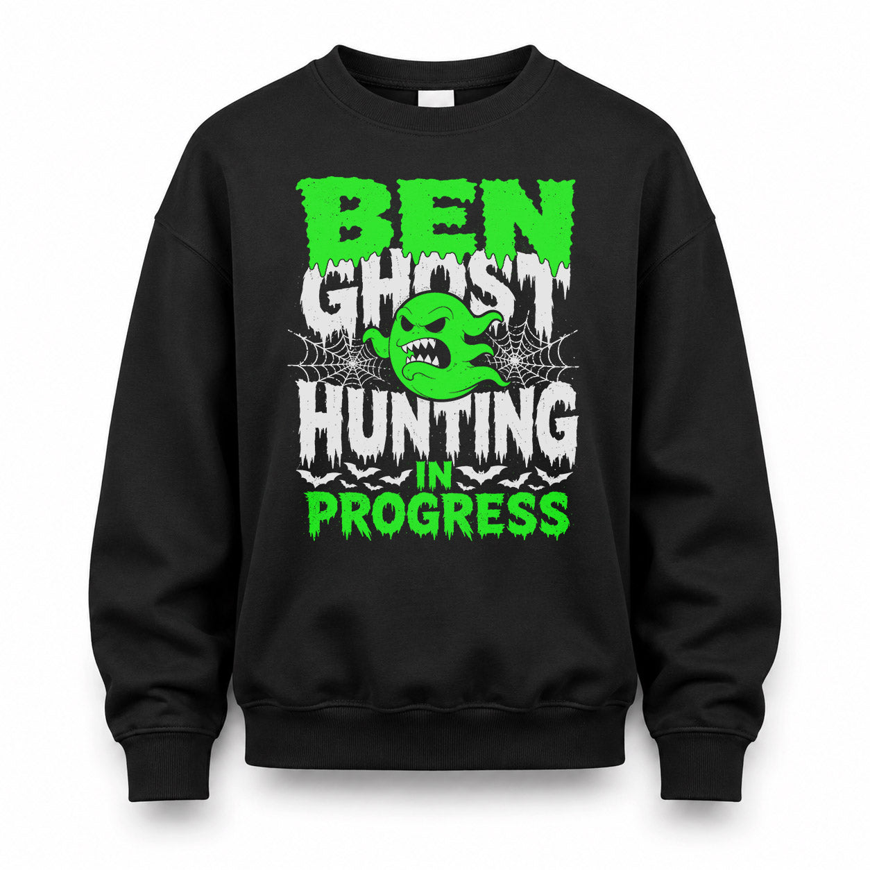 BEN HW22-K06-109 - NAME Ghost Hunting In Progress Personalized Halloween Shirt