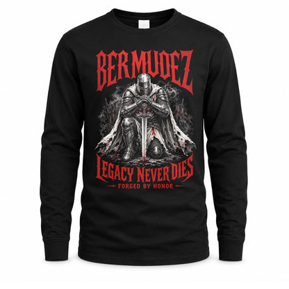 BERMUDEZ HS90-K04-109 - NAME Legacy Never Dies Forged By Honor Personalized Knight