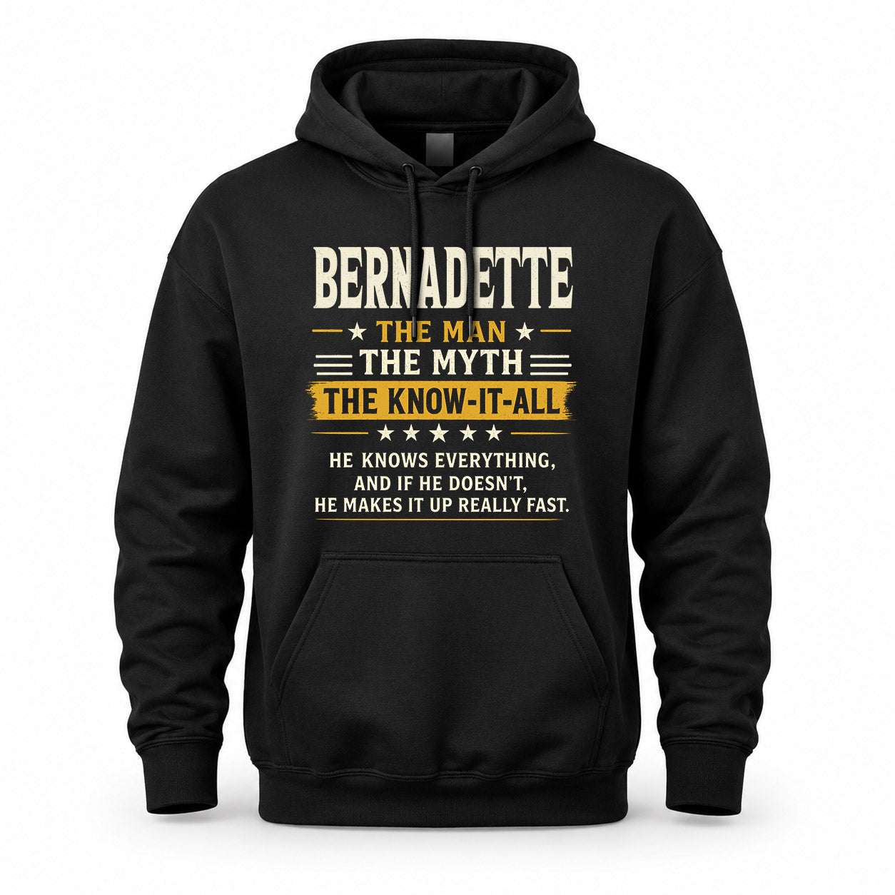 BERNADETTE TM90-K04-125 - NAME Legendary Know-It-All Personalized Funny Shirt
