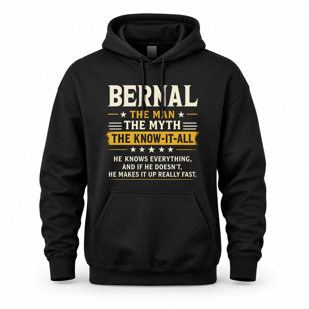 BERNAL TM90-K04-125 - NAME Legendary Know-It-All Personalized Funny Shirt