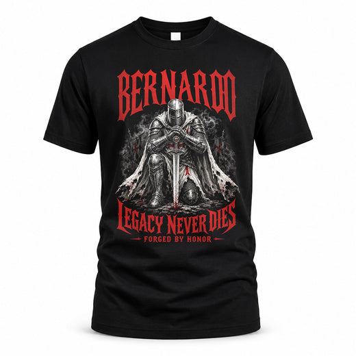 BERNARDO HS90-K04-109 - NAME Legacy Never Dies Forged By Honor Personalized Knight