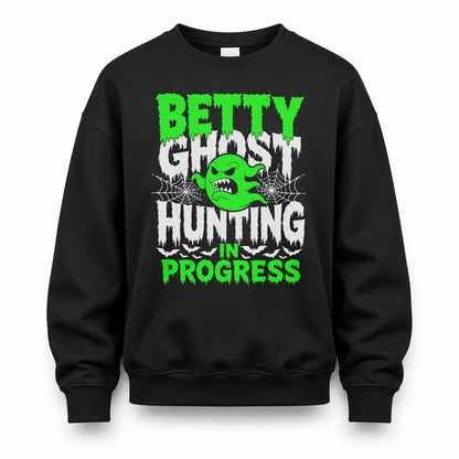 BETTY HW22-K06-109 - NAME Ghost Hunting In Progress Personalized Halloween Shirt