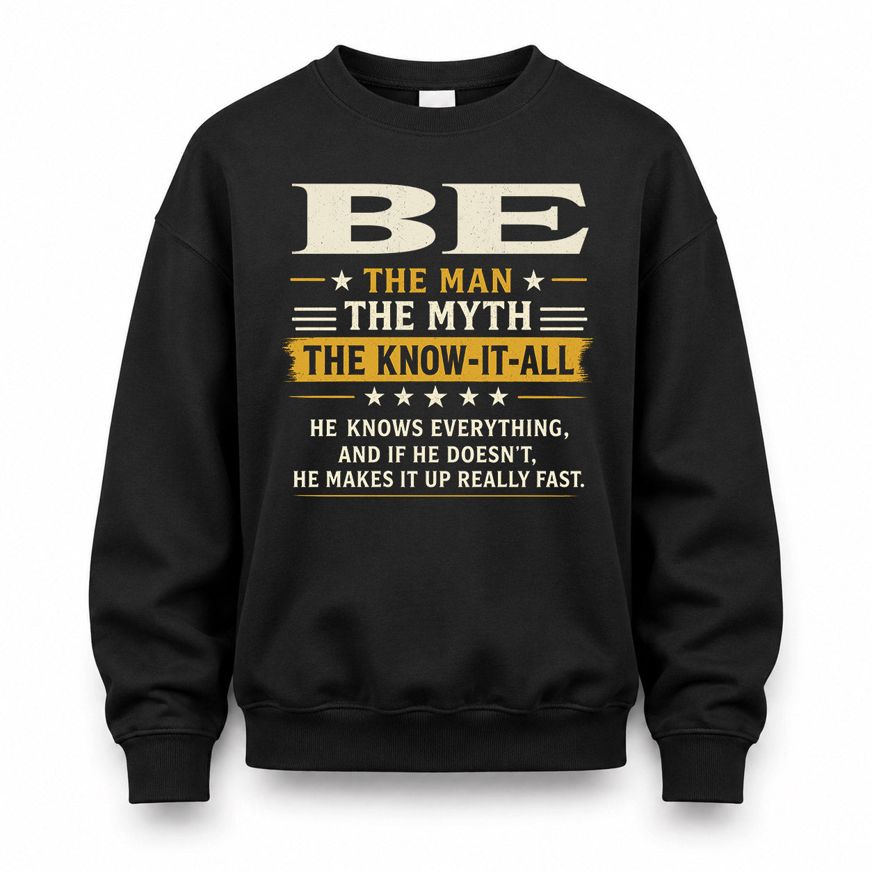 BE TM90-K04-125 - NAME Legendary Know-It-All Personalized Funny Shirt