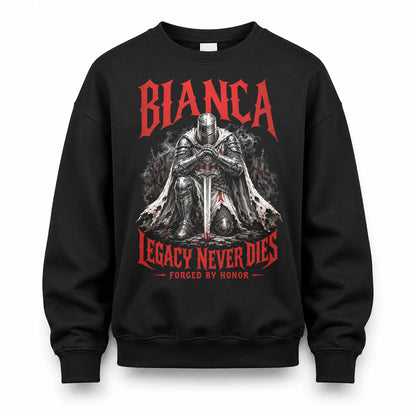BIANCA HS90-K04-109 - NAME Legacy Never Dies Forged By Honor Personalized Knight