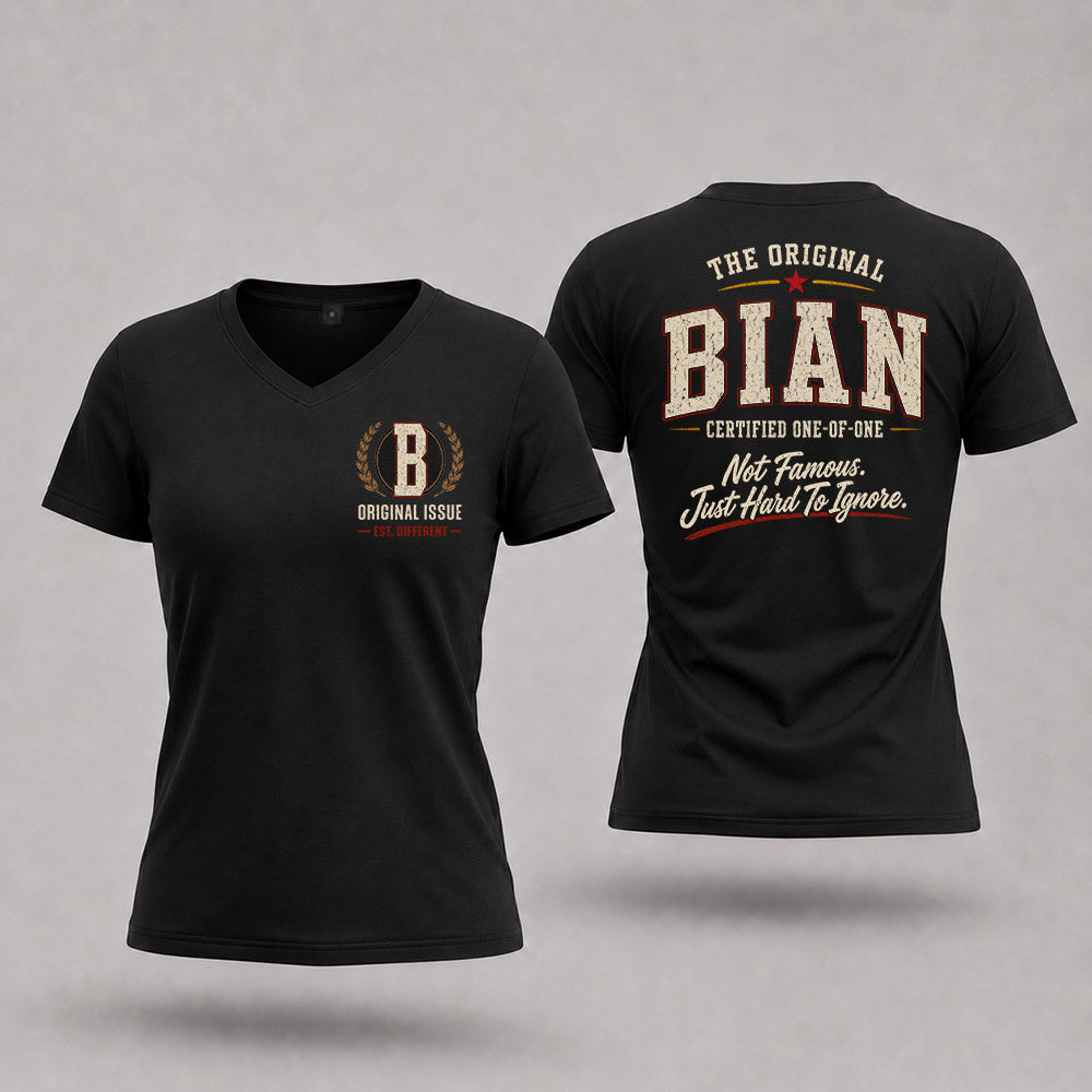 BIAN W68-F2-168 – Personalized Original Issue Apparel “The Original NAME Certified One-of-One"