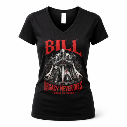 BILL HS90-K04-109 - NAME Legacy Never Dies Forged By Honor Personalized Knight