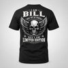 BILL P01-K24-229 – Personalized Skull Graphic Apparel “I Am NAME I May Not Be Perfect But I Am Limited Edition”