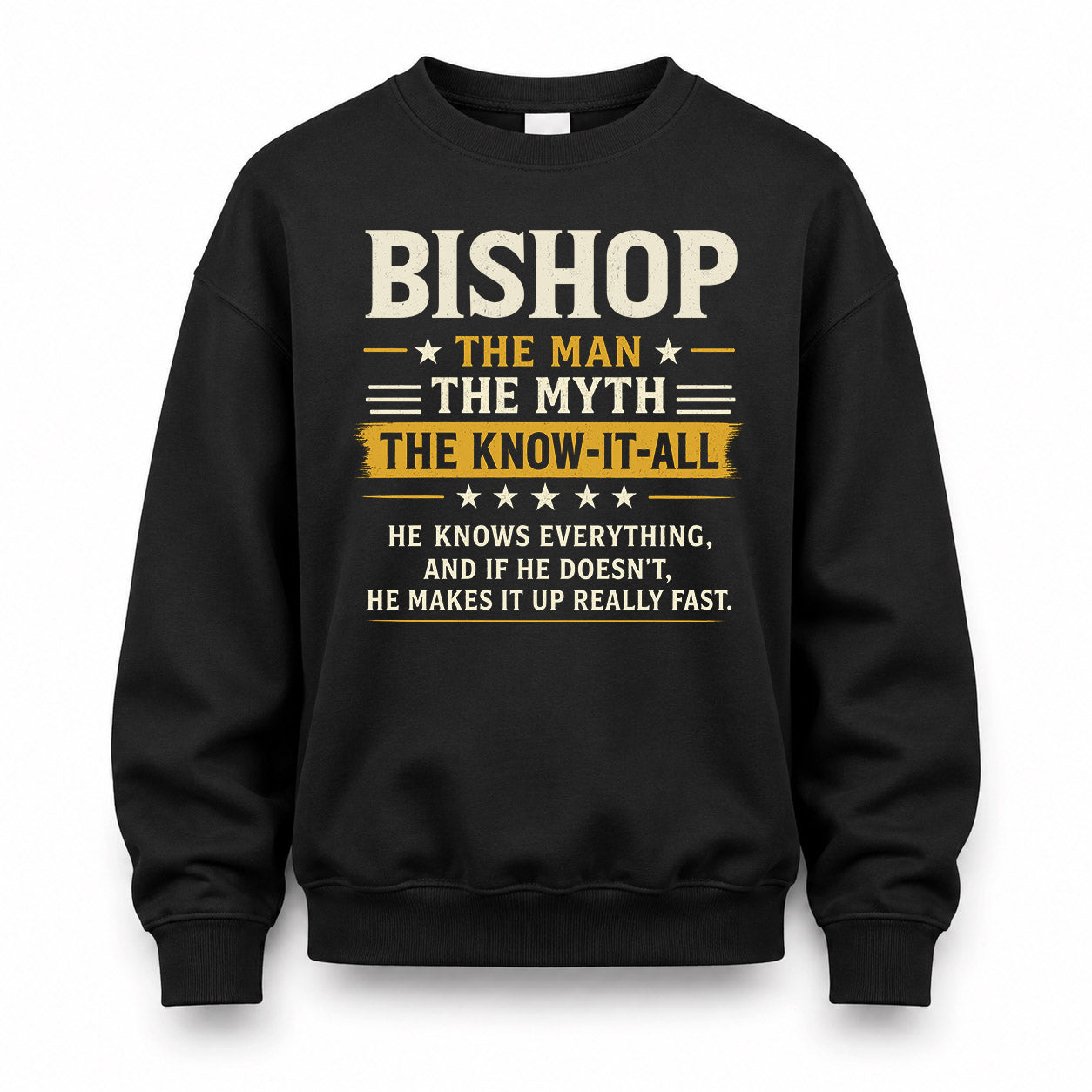 BISHOP TM90-K04-125 - NAME Legendary Know-It-All Personalized Funny Shirt
