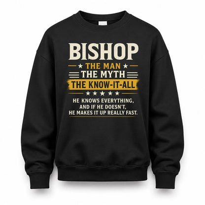 BISHOP TM90-K04-125 - NAME Legendary Know-It-All Personalized Funny Shirt