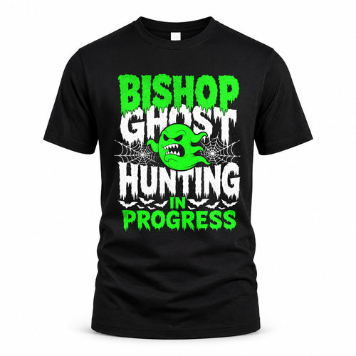 BISHOP HW22-K06-109 - NAME Ghost Hunting In Progress Personalized Halloween Shirt